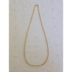 Gold-tone Chain Necklace 24" Vintage